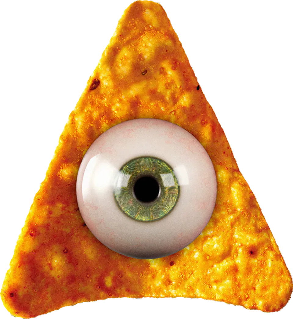 Dorito com o olho que tudo vê