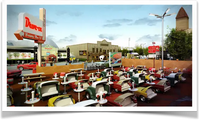 Rota 85, carro e história: o cenário do drive-in