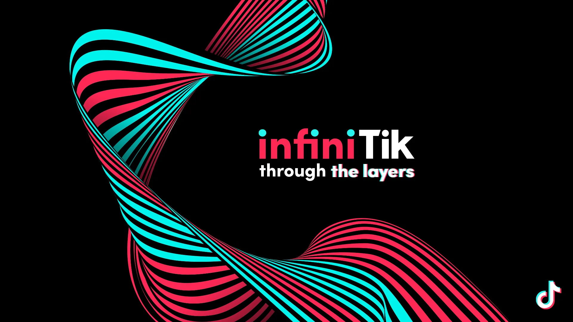 Assinatura InfiniTik, through the layers, sobre o grafismo de camadas